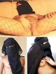 Eine muslimische Frau in einer Burka gibt einen Blowjob wie 
